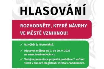 Hlasování o projektech z Tvoříme Děčín již odstartováno