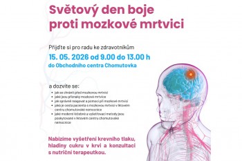Ke Světovému dni proti mozkové mrtvici se uskuteční preventivní akce